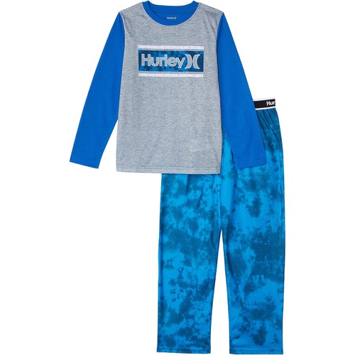 해틀리 Hurley Kids Pajama Top and Pants Two-Piece Set (Little Kids/Big Kids)