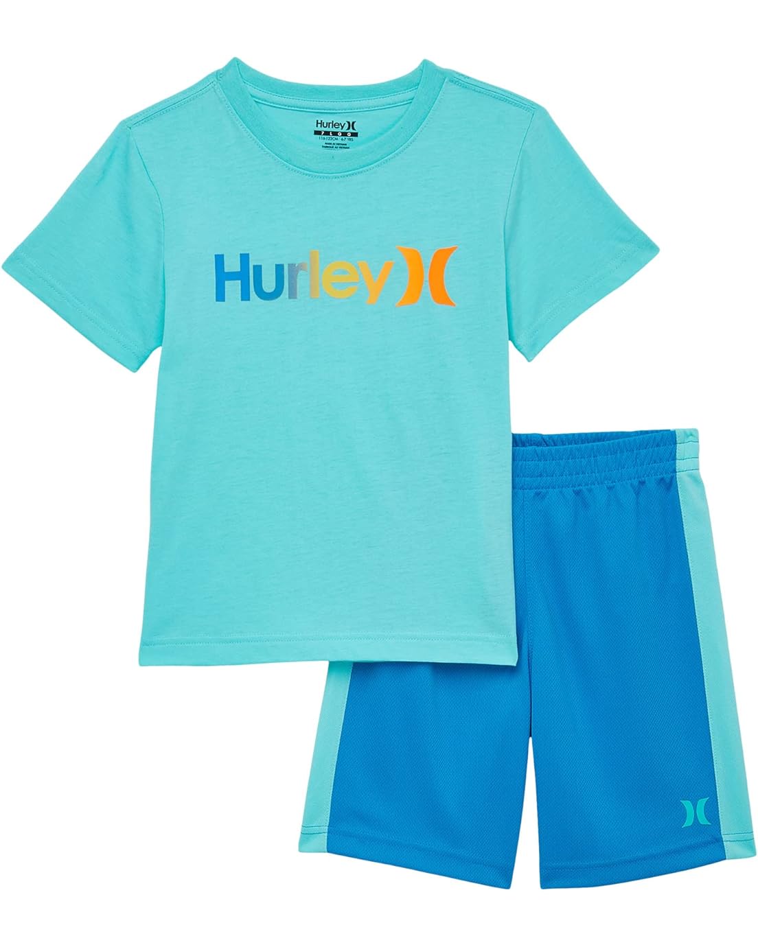 Hurley Kids Graphic T-Shirt and Shorts Two-Piece Set (Little Kids)