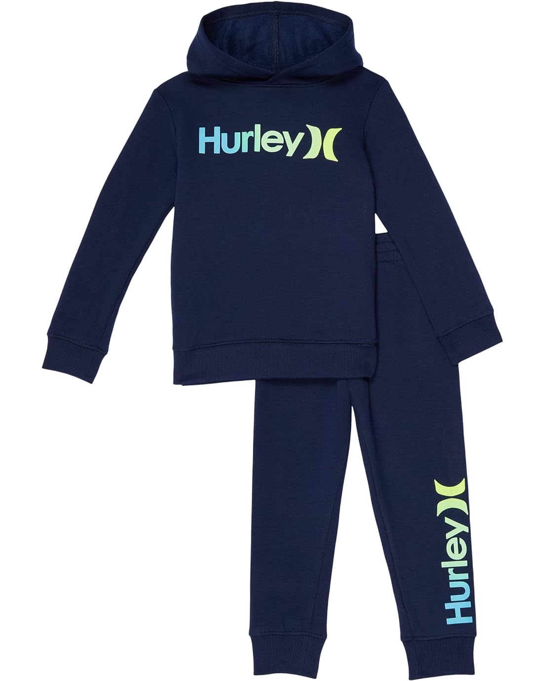 Hurley Kids One and Only Pullover Hoodie and Jogger Pants Two-Piece Set (Little Kids)