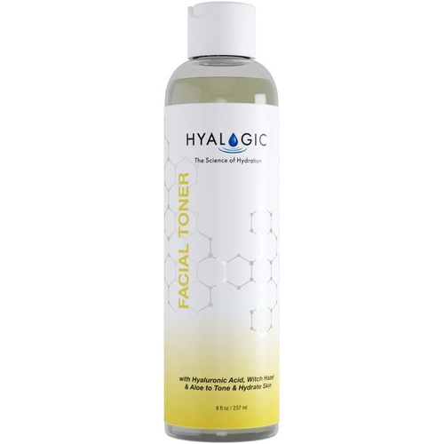  Hyalogic Spa Facial Toner with Witch Hazel, Hyaluronic Acid & Aloe Vera- Alcohol Free Hydrating Toner Astringent for Face, 8 Fl. oz.
