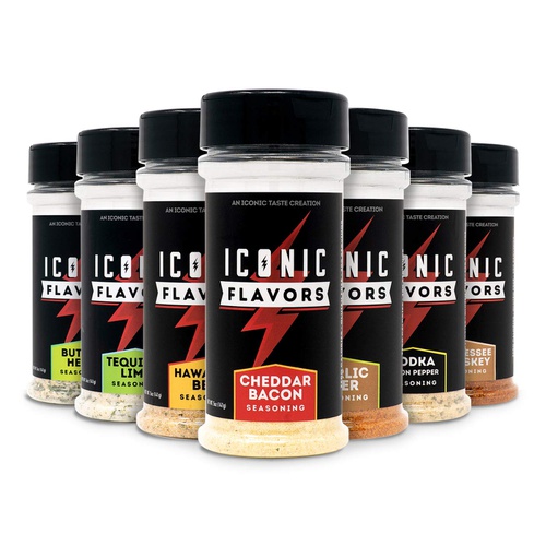  ICON Meals Gluten Free Zero Calorie Seasonings, Meal Prep, Flavor Enhancer, Keto Approved, Real Ingredients, Amazing Taste, Low Carb (Butter Herb)