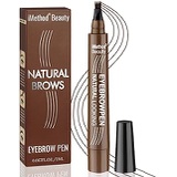 Eyebrow Tattoo Pen - iMethod Upgrade Microblading Eyebrow Pen, Eyebrow Makeup, Long Lasting, Waterproof and Smudge-proof, Dark Brown