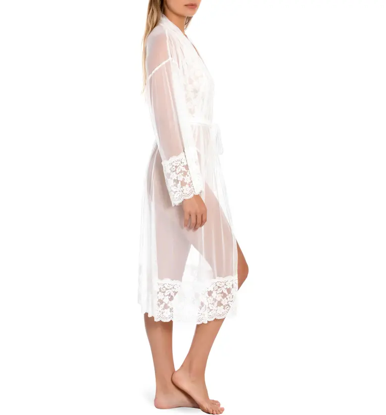  In Bloom by Jonquil Words of Love Lace & Mesh Robe_IVORY