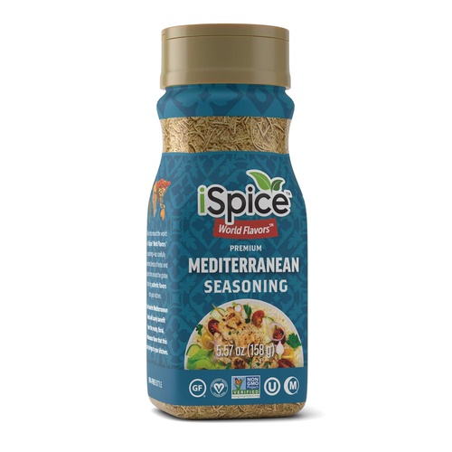  iSpice - 4 Pack World Flavour Seasoning - Mediterranean Sensation | Contains 1 each: Mediterranean, Harissa, Za’Atar and Herbes de Provence WORLD FLAVORS PREMIUM SEASONINGS