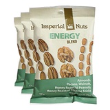 Imperial Nuts Nuts Snack Packs Mixed Nuts and Seeds 18 PK - Great on the Go Snack (Energy Blend) - Almonds, Pecans, Walnuts, Honey Roasted Peanuts, Honey Roasted Sesame Sticks