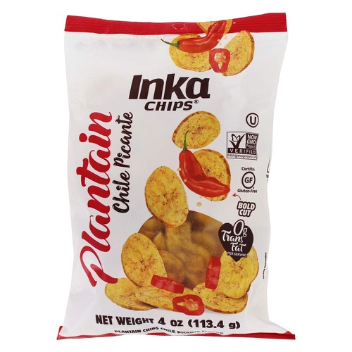  Inka Crops Inka Chips, Seasalt Plantain Chips, 4 Ounce (Pack of 12)
