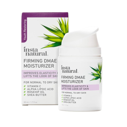  InstaNatural Collagen Firming Facial Cream - DMAE & Vitamin C Face & Neck Anti-Aging Moisturizer - Wrinkle Repair, Tightening, Hydrating & Lifting Facial Care - Firmer & Plumper Skin for Men &