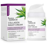 InstaNatural Collagen Night Anti Aging Cream - Anti Wrinkle Moisturizer for Face & Neck- Helps Reduce Appearance of Wrinkles & Fine Lines - Natural & Organic - Vitamin C & Hyaluronic Acid - Ins