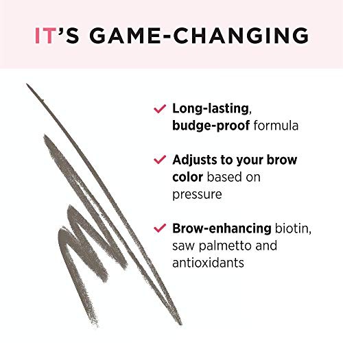  IT Cosmetics Brow Power, Universal Taupe - Universal Eyebrow Pencil - Mimics the Look of Real Hair - Budge-Proof Formula - With Biotin, Saw Palmetto & Antioxidants - 0.0056 oz