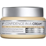 IT Cosmetics Confidence in a Cream - Anti-Aging Facial Moisturizer - Reduces the Look of Wrinkles & Pores, Visibly Brightens Skin - With Hyaluronic Acid & Collagen - 2.0 fl oz