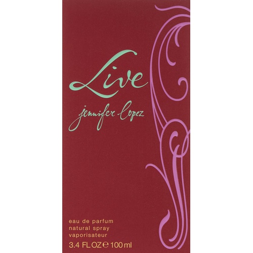  J.LO Live By Jennifer Lopez For Women. Eau De Parfum Spray 3.4 Oz.
