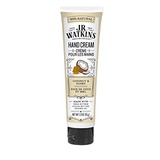 J.R. Watkins Natural Moisturizing Hand Cream, Coconut, Hydrating Hand Moisturizer with Shea Butter, Cocoa Butter, and Avocado Oil, USA Made and Cruelty Free, 3.3oz