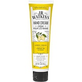 J.R. Watkins Natural Moisturizing Hand Cream, Hydrating Hand Moisturizer with Shea Butter, Cocoa Butter, and Avocado Oil, USA Made and Cruelty Free, 3.3oz, Lemon Cream, Single