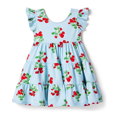 쟈니앤잭 Janie and Jack Strawberry Dress (Toddler/Little Kids/Big Kids)