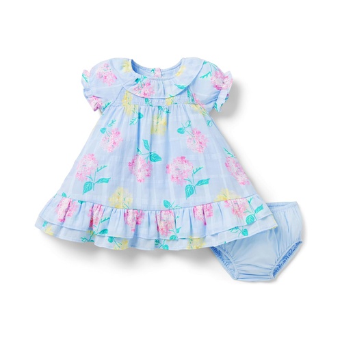 쟈니앤잭 Janie and Jack Floral Short Sleeve Dress (Infant)