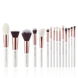 Jessup Brand 15pcs Pearl White/Rose Gold Makeup Brushes Make up Tool Kit Beauty Professional Eyeshadow Power Lipstick Blending Cheeck Cosmetic Brushes Set T220