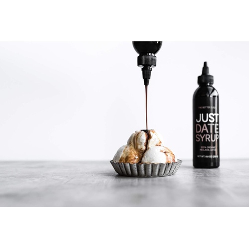  Just Date Syrup: Award-Winning Organic Date Syrup I Two 8.8 OZ Squeeze Bottles I Low-Glycemic, Vegan, Paleo | 1 Ingredient : 100% California Medjool Dates