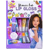 Just My Style Flavor Lab Lip Gloss by Horizon Group USA, DIY 4 Custom Lip Glosses By Mixing Colorful Flavors & Lip Shimmer. Flavors, Shimmer, Lip Gloss Tubes Mixing Stick & Instruc