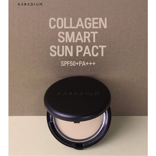  [KARADIUM] Collagen Smart Sun Pact 11g - Perfect Flawless Silky Finish Pact, Long Lasting Sebum Control Effect with Sun Protection (#21)