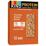KIND Protein Bars, Crunchy Peanut Butter, Gluten Free, 12g Protein,1.76oz, 12 count