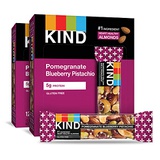 KIND Bars Pomegranate Blueberry Pistachio + Antioxidants, Gluten Free, 1.4 Ounce Bars, 24 Count