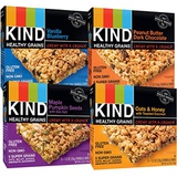 KIND Healthy Whole Grains Granola Snack Bars, (Count 4) Variety Pack with Peanut Butter and Dark Chocolate, Vanilla Blueberry, Oats & Honey and Maple Pumpkin Seeds Flavors