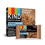 KIND Healthy Grains Bars, Double Dark Chocolate, Gluten Free, 1.2 oz, 5 Count (6 Pack)