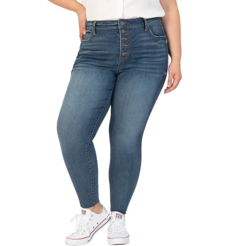 KUT from the Kloth Donna High Waist Fab Ab Button Fly Jeans_REJOICING