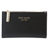 kate spade new york small spencer slim leather bifold wallet_BLACK