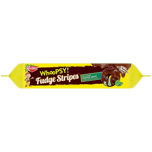  Keebler Whoopsy! Fudge Stripes Cookies, Fudge Mint, 11.5 Ounce, Pack of 12
