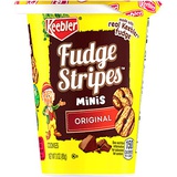 Keebler Fudge Stripes Cookies, Minis in a Cup, Original, 3 Ounce Cups, Pack of 10