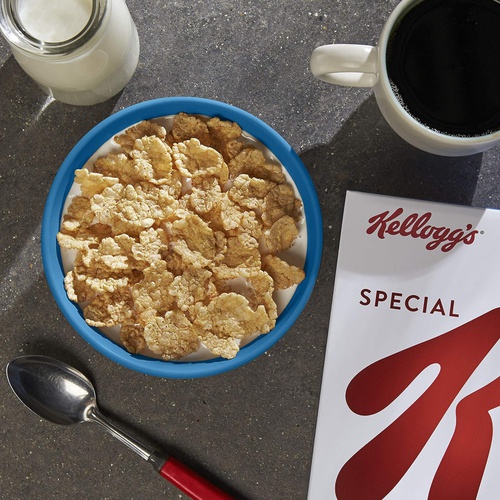  Kelloggs Special K, Breakfast Cereal, Original, Made with Folic Acid, B Vitamins, and Iron, Value Size, 18oz Box(Pack of 6)