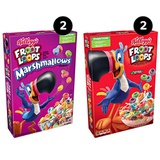 Kelloggs Kellogg’s Kids Breakfast Cereal Variety Pack - 2 - Froot Loops and 2 - Froot Loops with Marshmallows, (Pack of 4)