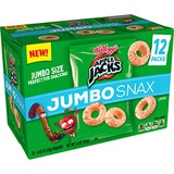 Kelloggs Apple Jacks Jumbo Snax, Cereal Snacks, On the Go, 12 - .45 oz bags (Pack of 4, 48 count total)