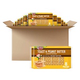 Kelloggs Crackers Keebler Toast and Peanut Butter Sandwich Crackers, Single Serve, 1.38 oz Packages(8 Count)(Pack of 12)