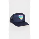 Kerri Rosenthal Beach Stripes Trucker Hat