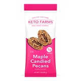 Keto Farms, Maple Candied Pecans, Keto Candy Snacks (1g Net Carb) 1 Ounce, 6 Count | Keto Friendly Desserts - Real Food Ingredients, Satisfies Candy Cravings, Perfect Portion Contr