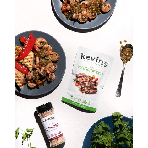  Kevins Natural Foods Keto and Paleo Simmer Sauce Variety Pack - Stir-Fry Sauce, Gluten Free, No Preservatives, Non-GMO - 3 Pack (Tikka/ Thai Coconut/ Lemongrass Basil)
