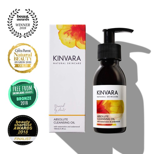  Kinvara Skincare Kinvara Natural Skincare - Absolute Facial Cleansing Oil  100% Plant Oil Face Cleanser  Deep Cleansing Oil for Face, for All Skin Types, 100ml