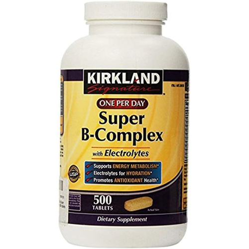  KIRKLAND SIGNATURE One Per Day Super B-Complex with Electrolytes, 1000 Count (Pack of 2)