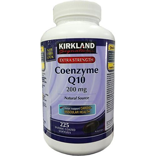  Kirkland Signature Coenzyme Q10 Natural Source 200 Mg, 225 Softgels
