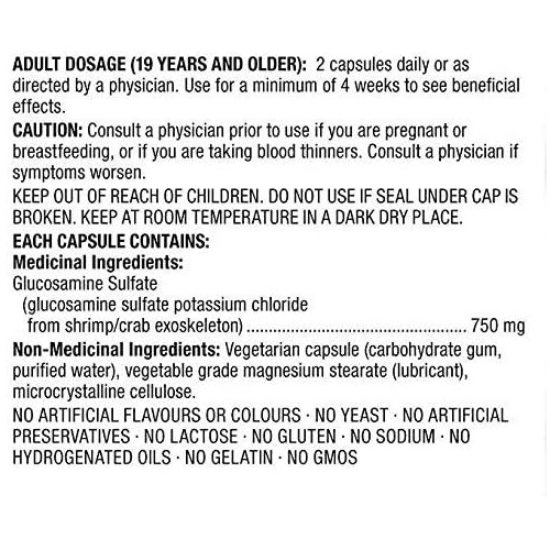  Kirkland Signature Glucosamine Sulfate 750 mg, 420 Vegetarian Capsules (1)