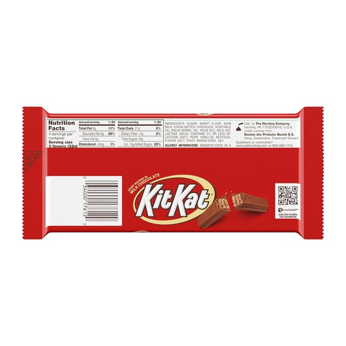  KIT KAT Holiday Milk Chocolate Wafer Candy Bars, Extra Large, 4.5 Oz. Bar (Pack of 12)