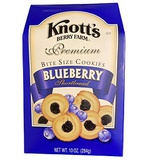 Blueberry Knotts Berry Farm Premium Bite Sized Shortbread Cookies Ten Ounce Gift Box