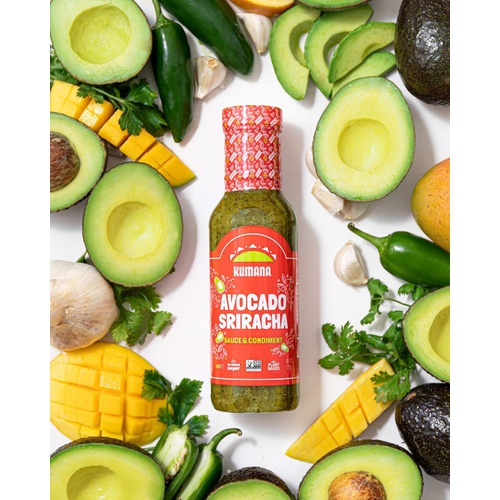 Kumana Avocado Jalapeo Sauce. A Keto Friendly Hot Sauce made with Ripe Avocados and Chili Peppers. Ketogenic and Paleo. Sugar Free, Gluten Free and Low Carb. 13.1 Ounce Bottle.
