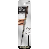LOreal Paris Makeup Brow Stylist Definer Waterproof Eyebrow Pencil, Ultra-Fine Mechanical Pencil, Draws Tiny Brow Hairs and Fills in Sparse Areas and Gaps, Dark Brunette, 0.003 Oun