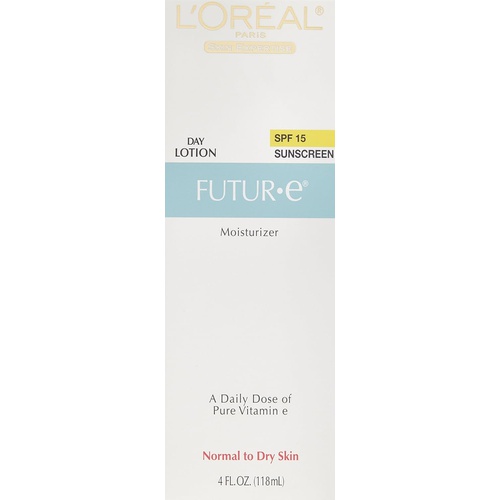  LOreal Paris Futur-e Day Face Moisturizer with SPF 15 Lotion with Vitamin E for Normal to Dry Skin 4 fl; oz.