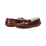 L.L.Bean Leather Double-Sole Slippers Shearling Lined