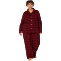 L.L.Bean Plus Size Scotch Plaid Flannel Pajamas Plaid