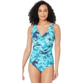 L.L.Bean Slimming Swimwear Tanksuit Print